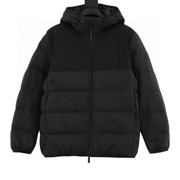 designer,replica,clothing,fake,1:1,lv,luxury,high quality Moncler patchwork hooded down jacket (D188)