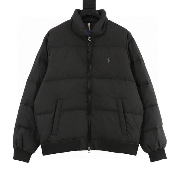 designer,replica,clothing,fake,1:1,lv,luxury,high quality Ralph Lauren X12 Black/Grey Pony Logo Down Jacket (03CD)