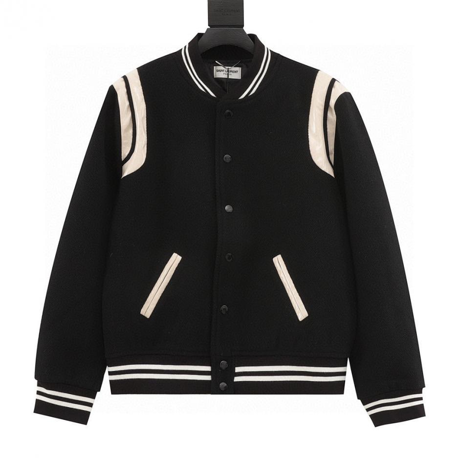 designer,replica,clothing,fake,1:1,lv,luxury,high quality Saint Laurent Paris Classic Patchwork Baseball Collar Jacket (1B0B) designer,replica,clothing,fake,1:1,lv,luxury,high quality Saint Laurent Paris Classic Patchwork Baseball Collar Jacket (1B0B)