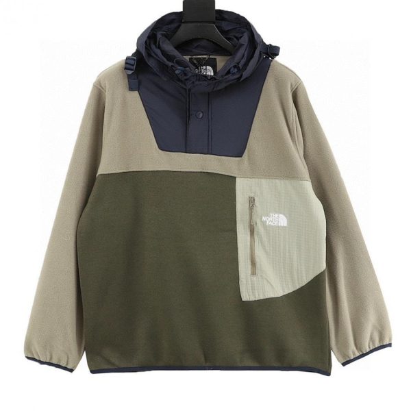 designer,replica,clothing,fake,1:1,lv,luxury,high quality The North Face fleece-paneled hoodie (9025)