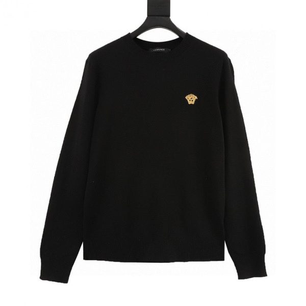 designer,replica,clothing,fake,1:1,lv,luxury,high quality VERSACE Gold Label Crew Neck Sweater (0CA1)