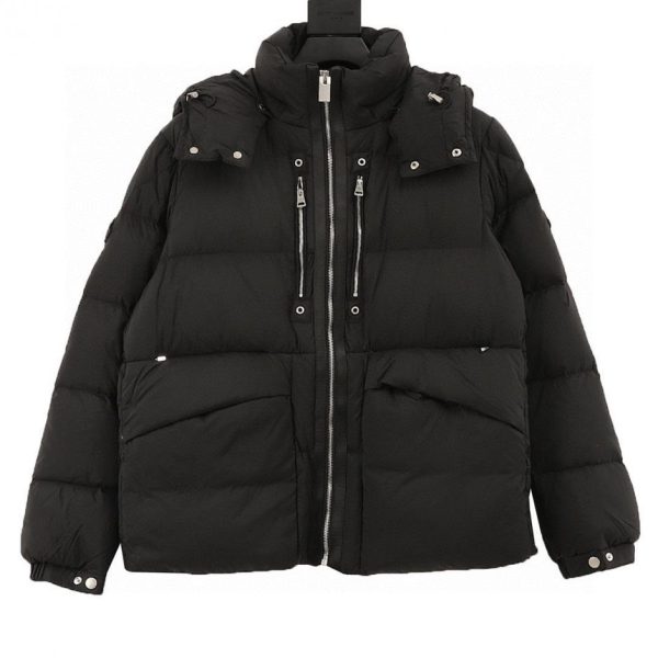 designer,replica,clothing,fake,1:1,lv,luxury,high quality Moncler x1017ALYX9SM collaboration double-zip white goose down hooded jacket (2443)