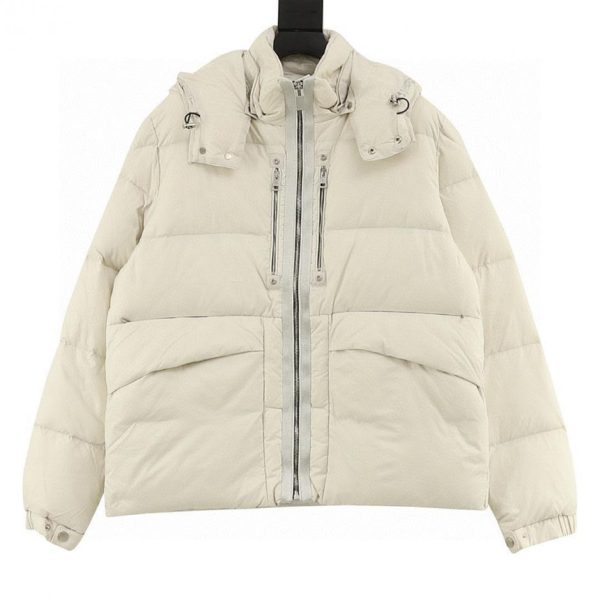 designer,replica,clothing,fake,1:1,lv,luxury,high quality Moncler x1017ALYX9SM Collaboration Series Double Zipper White Goose Down Hooded Jacket (DCDC)
