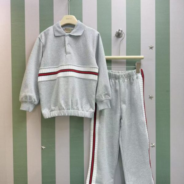 designer,replica,clothing,fake,1:1,lv,luxury,high quality Early Autumn/Winter New Arrival – GG Boutique New Arrival Boys’ and Girls’ Collared Sweatshirt Set (Jacket + Pants) (ZNL0D)