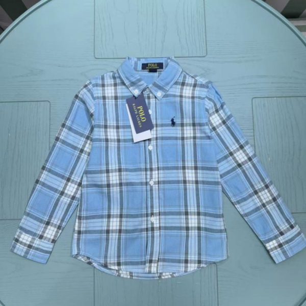 designer,replica,clothing,fake,1:1,lv,luxury,high quality RL POLO Early Autumn New Arrival Children’s Shirt (ZWSA3)