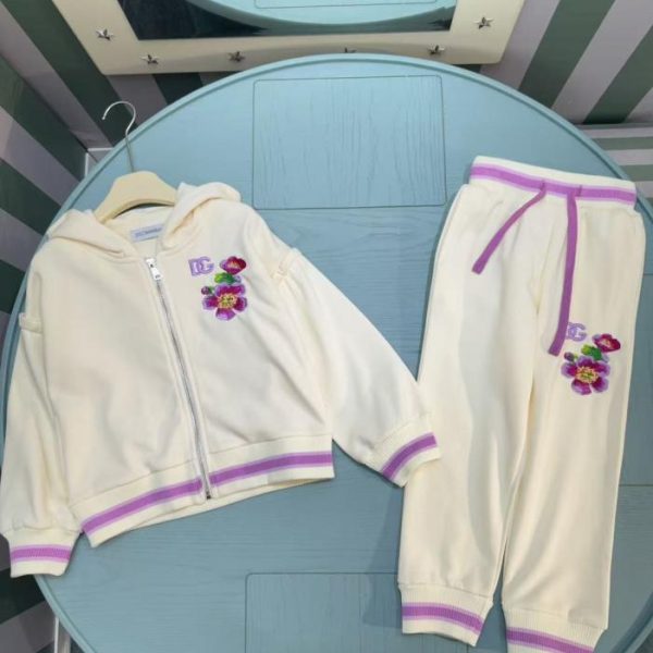 designer,replica,clothing,fake,1:1,lv,luxury,high quality Early Autumn/Winter New Arrival from DG BABY Girls Two-Piece Set: Sweatshirt + Pants (WG2QZ)