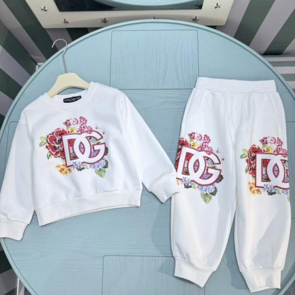 designer,replica,clothing,fake,1:1,lv,luxury,high quality Early Autumn/Winter New Arrival from D&G BABY: Two-Piece Set (Sweatshirt + Pants) (X4DN2)