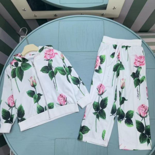 designer,replica,clothing,fake,1:1,lv,luxury,high quality Early Autumn/Winter New Arrival from D&G BABY Children’s Girl Two-Piece Set: Sweatshirt + Pants (UEW9Q)