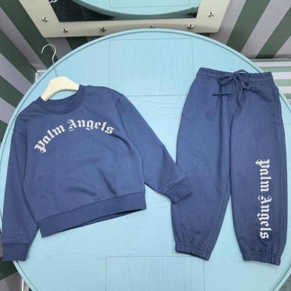 designer,replica,clothing,fake,1:1,lv,luxury,high quality High-quality Palm Angels early autumn/winter new children’s crew neck sweatshirt set (ZFTVF)