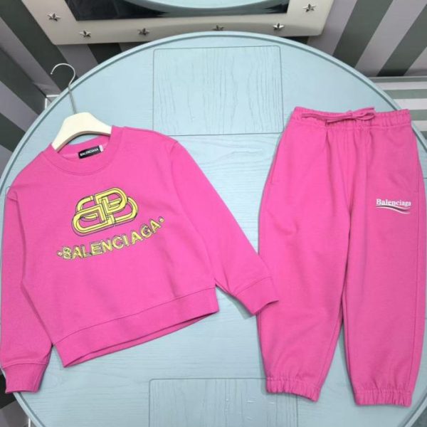 designer,replica,clothing,fake,1:1,lv,luxury,high quality High-quality early autumn/winter Balenciaga new children’s crew neck sweatshirt set (GAJ5Y)