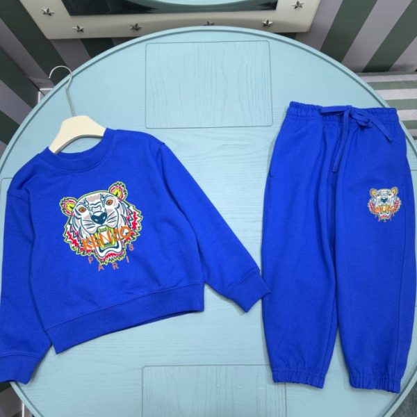 designer,replica,clothing,fake,1:1,lv,luxury,high quality High-quality early autumn/winter KENZO new children’s crew neck sweatshirt set (BYBB7)