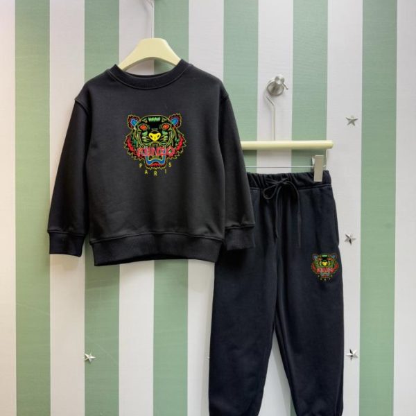 designer,replica,clothing,fake,1:1,lv,luxury,high quality High-quality early autumn/winter KENZO new children’s crew neck sweatshirt set (EQQ1U)