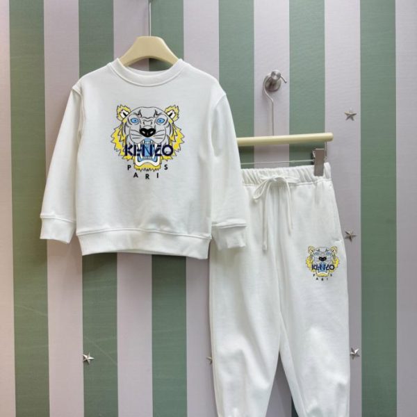 designer,replica,clothing,fake,1:1,lv,luxury,high quality High-quality early autumn/winter KENZO new children’s crew neck sweatshirt set (OIUGD)