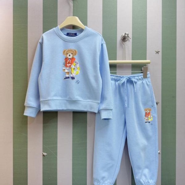 designer,replica,clothing,fake,1:1,lv,luxury,high quality High-quality early autumn/winter RL POLO new children’s crew neck sweatshirt set (J9QL6)