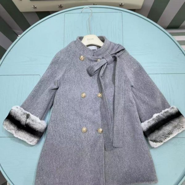 designer,replica,clothing,fake,1:1,lv,luxury,high quality High-quality autumn/winter new arrival: VALENTI girls’ coat with genuine fur collar (I3GV6)
