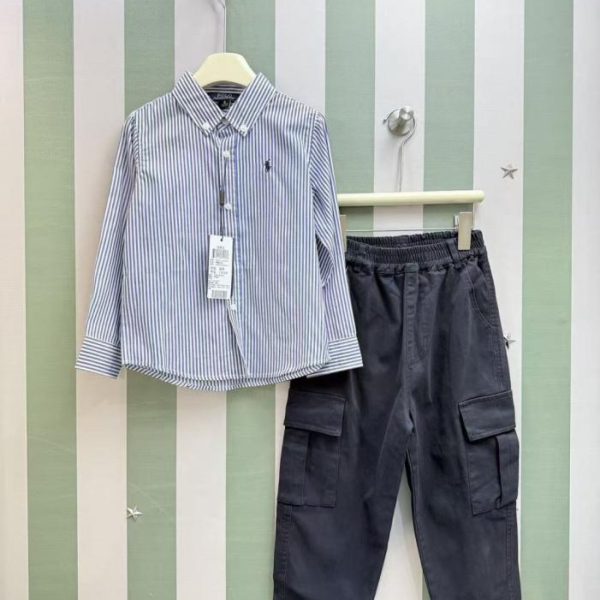 designer,replica,clothing,fake,1:1,lv,luxury,high quality High-end RL POLO new arrival children’s British style boy shirt set, special offer (HI3JM)