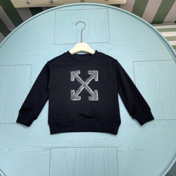designer,replica,clothing,fake,1:1,lv,luxury,high quality Early Autumn/Winter New Arrival: OFF WHITE Kids Crew Neck Sweatshirt (OVMWY)