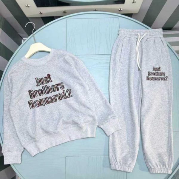 designer,replica,clothing,fake,1:1,lv,luxury,high quality High-quality early autumn/winter DSQ D2000 new children’s crew neck sweatshirt set (GSO9U)