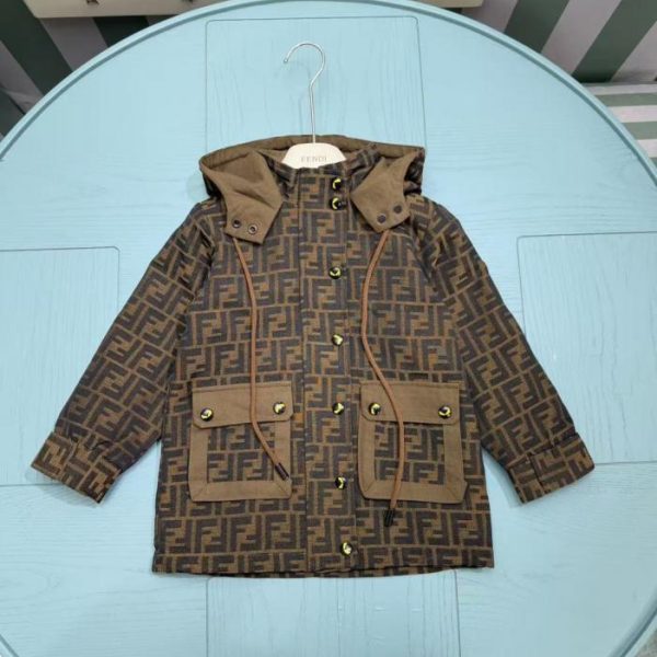 designer,replica,clothing,fake,1:1,lv,luxury,high quality Fendi children’s trench coat (WKAM6) – Early Autumn/Winter New Arrival