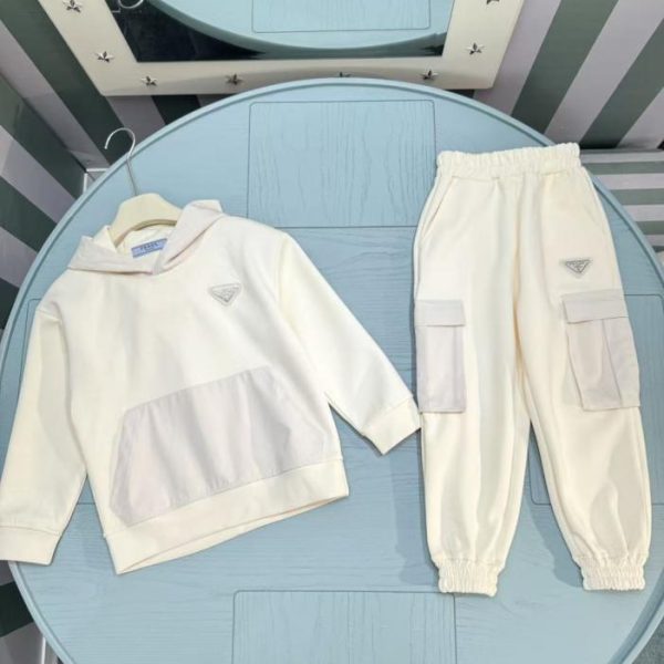 designer,replica,clothing,fake,1:1,lv,luxury,high quality Early Autumn/Winter New Arrival from PRADA Boutique: Kids’ Boy Sweatshirt Set (Two-Piece Set: Hooded Sweatshirt Jacket + Pants) (XRWMZ)