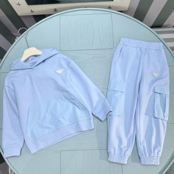 designer,replica,clothing,fake,1:1,lv,luxury,high quality Early Autumn/Winter New Arrival from PRADA Boutique: Kids’ Boy Sweatshirt Set (288ml)