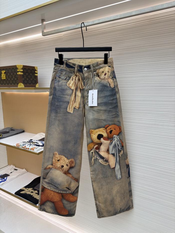 designer,replica,clothing,fake,1:1,lv,luxury,high quality Acne Studios 1981 Teddy Bear 3D Print Wide-Leg Jeans (LVWCN) designer,replica,clothing,fake,1:1,lv,luxury,high quality Acne Studios 1981 Teddy Bear 3D Print Wide-Leg Jeans (LVWCN)