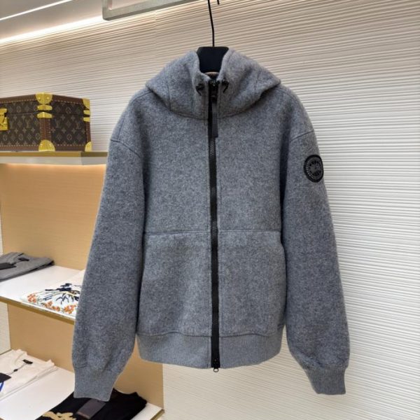 designer,replica,clothing,fake,1:1,lv,luxury,high quality Canada Goose Chilliwa Black Label Wool Fleece Pilot (QHJ09)