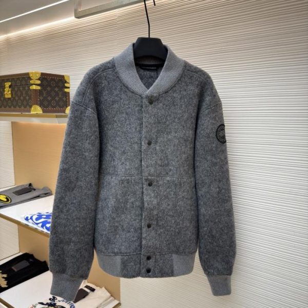 designer,replica,clothing,fake,1:1,lv,luxury,high quality Canada Goose Fleece Patchwork Button Jacket (S0RM9)