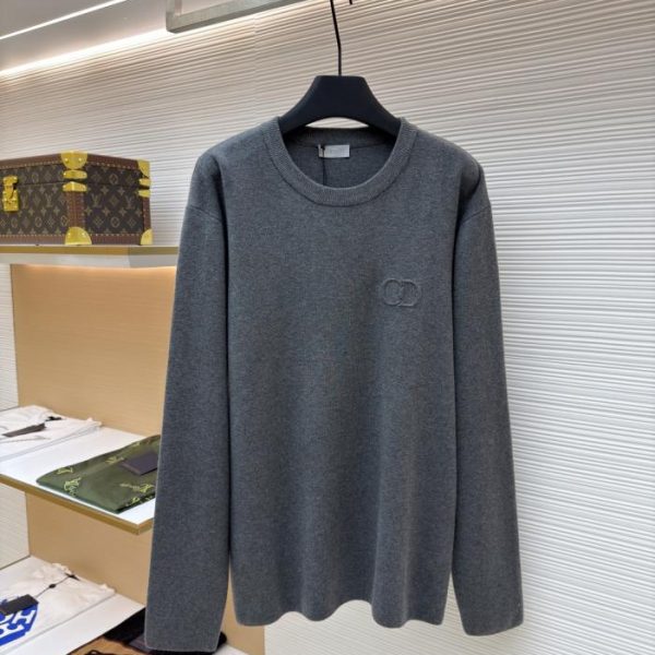designer,replica,clothing,fake,1:1,lv,luxury,high quality Dior CD logo crew neck sweater (159SU)