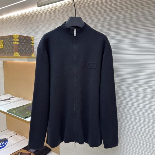 designer,replica,clothing,fake,1:1,lv,luxury,high quality Dior CD logo knitted cardigan (3SZRL)