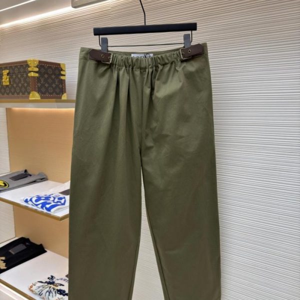 designer,replica,clothing,fake,1:1,lv,luxury,high quality Loewe military green belted trousers (MVQZO)