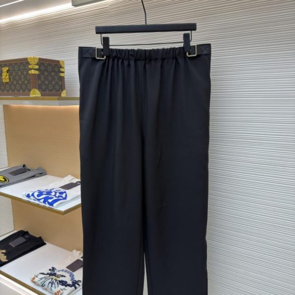 designer,replica,clothing,fake,1:1,lv,luxury,high quality Loewe black leather belt trousers (IA5JI)