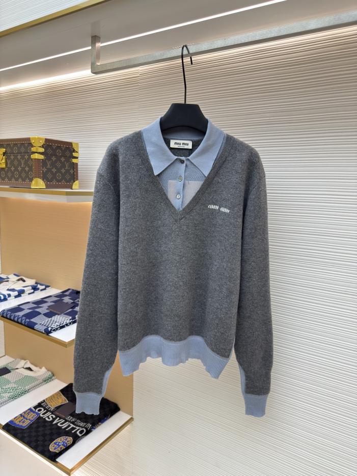 designer,replica,clothing,fake,1:1,lv,luxury,high quality MIUMIU Morandi Polo Collar Color Block Long-Sleeve (KWCOT) designer,replica,clothing,fake,1:1,lv,luxury,high quality MIUMIU Morandi Polo Collar Color Block Long-Sleeve (KWCOT)