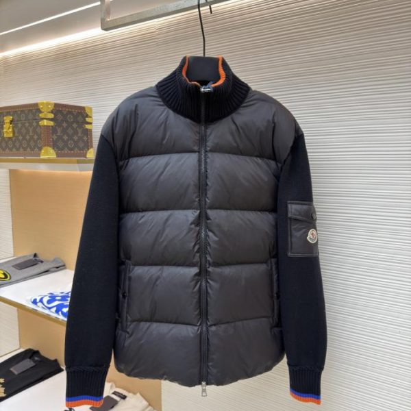 designer,replica,clothing,fake,1:1,lv,luxury,high quality Moncler wool and down-filled zip-up cardigan (G42I8)