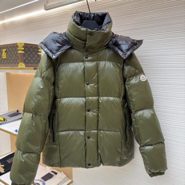 designer,replica,clothing,fake,1:1,lv,luxury,high quality MONCLER Parana Detachable Hood Solid Color Painted Down Jacket (FKEB6)