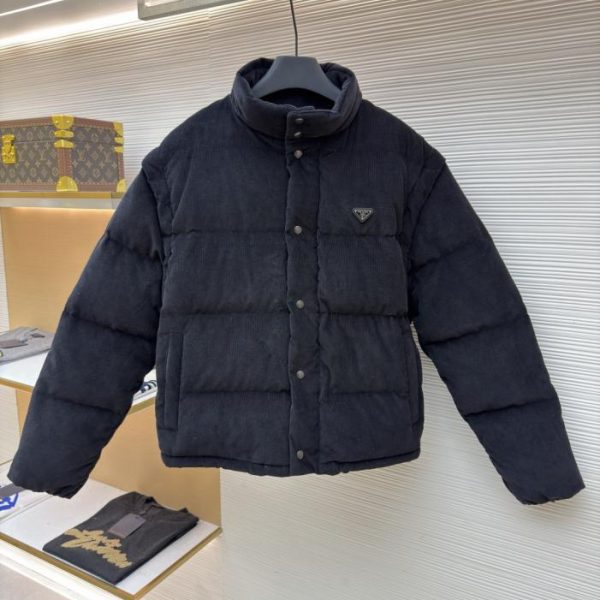 designer,replica,clothing,fake,1:1,lv,luxury,high quality Prada Triangle Logo Functional Down Jacket (8O4HE)
