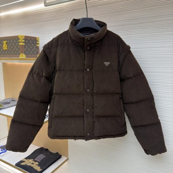 designer,replica,clothing,fake,1:1,lv,luxury,high quality Prada Triangle Logo Performance Down Jacket (WTWJ3)