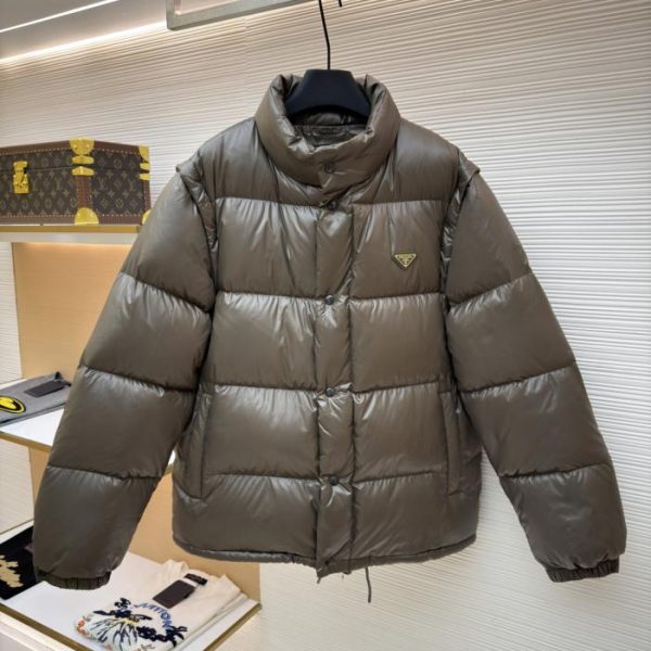 designer,replica,clothing,fake,1:1,lv,luxury,high quality Prada down jacket with detachable sleeves (5WHX1)