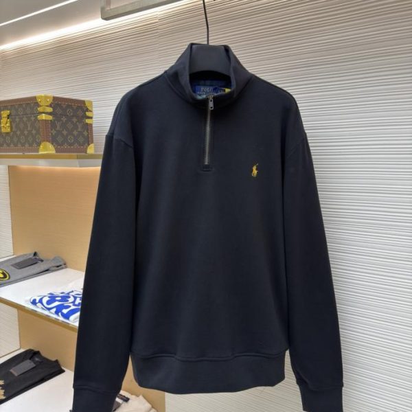 designer,replica,clothing,fake,1:1,lv,luxury,high quality Ralph Lauren Gold Embroidered Turtleneck Sweatshirt (UVHAX)