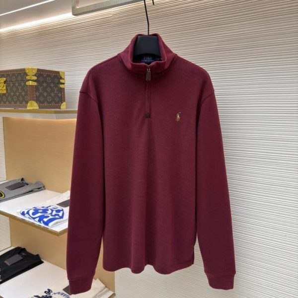 designer,replica,clothing,fake,1:1,lv,luxury,high quality Ralph Lauren Gold Embroidered Turtleneck Sweatshirt (H4RI7)