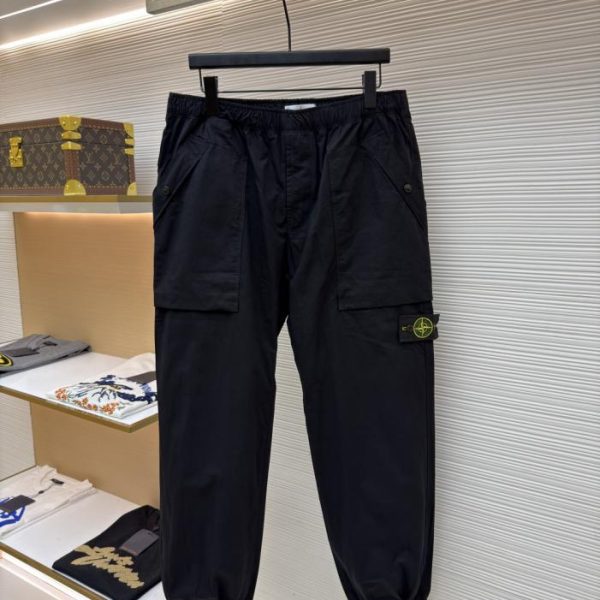 designer,replica,clothing,fake,1:1,lv,luxury,high quality Stonelsland Badge Casual Pants (HX5KU)