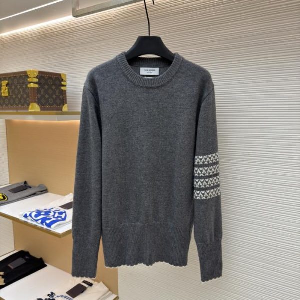 designer,replica,clothing,fake,1:1,lv,luxury,high quality THOM BROWNE Snowflake Dog Wool Crew Neck (6XDNI)