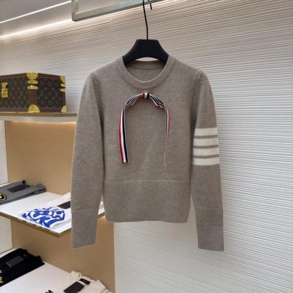 designer,replica,clothing,fake,1:1,lv,luxury,high quality THOM BROWNE Bow-Tie Knit Sweater [Women’s Clothing] (5ZRLM)