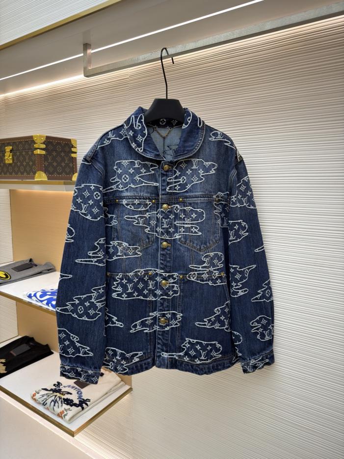 designer,replica,clothing,fake,1:1,lv,luxury,high quality LOUIS VUITTON Cloud Jacquard Patchwork Denim Jacket (O1DMX) designer,replica,clothing,fake,1:1,lv,luxury,high quality LOUIS VUITTON Cloud Jacquard Patchwork Denim Jacket (O1DMX)