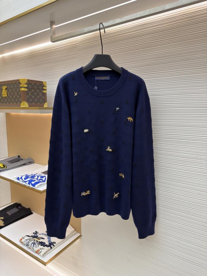 designer,replica,clothing,fake,1:1,lv,luxury,high quality LOUIS VUITTON Animal Embroidery Wool Crew Neck Sweater (IETMH) designer,replica,clothing,fake,1:1,lv,luxury,high quality LOUIS VUITTON Animal Embroidery Wool Crew Neck Sweater (IETMH)
