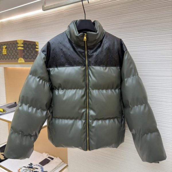 designer,replica,clothing,fake,1:1,lv,luxury,high quality LOUIS VUITTON Embossed Patchwork Down Jacket (CDEUX)