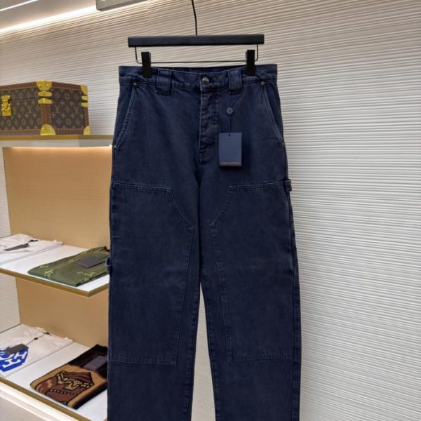 designer,replica,clothing,fake,1:1,lv,luxury,high quality LOUIS VUITTON Dyed Embossed Jeans (ZHTXF)