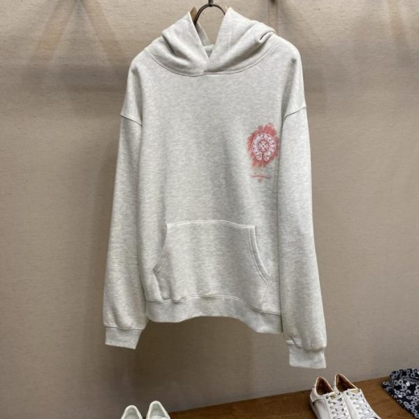 designer,replica,clothing,fake,1:1,lv,luxury,high quality Chrome Hearts Fall/Winter New Hooded Casual Fleece-Lined Loose Sweatshirt (2FAI2)