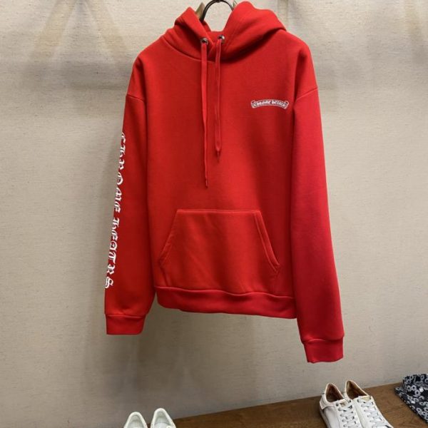 designer,replica,clothing,fake,1:1,lv,luxury,high quality Chrome Hearts Fall/Winter New Hooded Casual Fleece-Lined Loose Sweatshirt (6IBZ3)