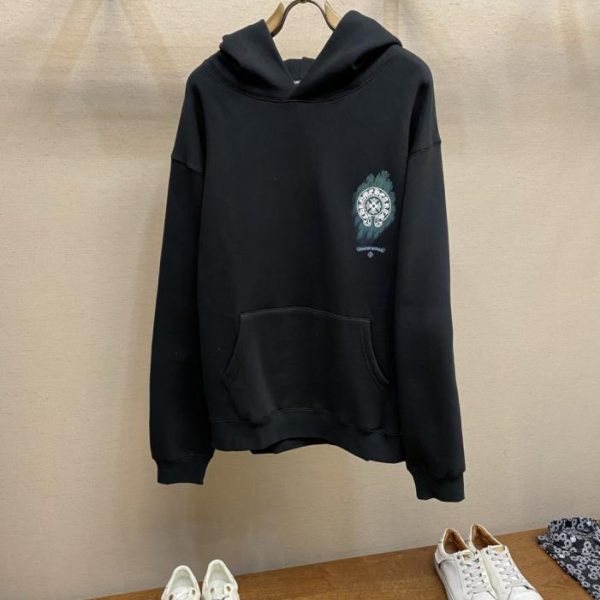 designer,replica,clothing,fake,1:1,lv,luxury,high quality Chrome Hearts Fall/Winter New Arrival Hooded Casual Fleece-Lined Loose-Fitting Sweatshirt (6KKLS)